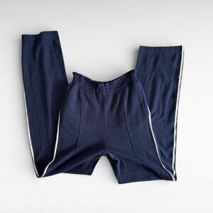 Naked Cashmere “Dylan” Track Pants – 100% Cashmere Lounge Pants, Navy